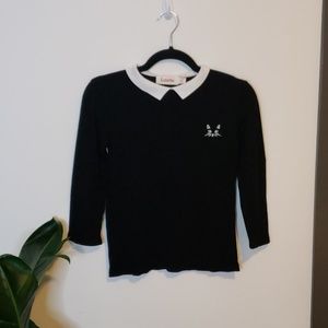 Modcloth Whisker Me Away Cat Sweater